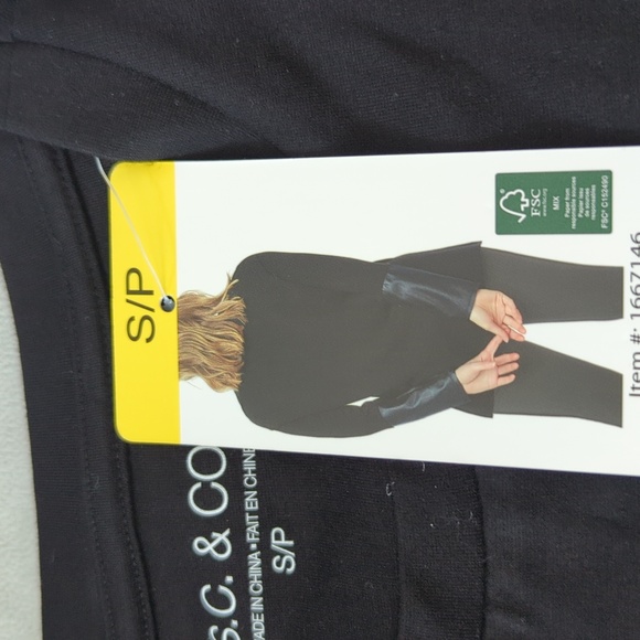 S: S.C. & Co. Long sleeve pleather cuffed Shirt - Picture 3 of 6